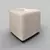FORLI Pouf by FRATELLI BARRI: Black Gloss Lacquer 3D model small image 2
