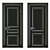 Elegant Classic Interior Doors 3D model small image 3