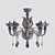 Elegant 8-Branch Chandelier 3D model small image 3