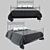 Elegant Cantori SIROLO Double Bed 3D model small image 1