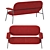 Saba Philo Italian Sofa - Modern Elegance 3D model small image 2