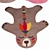 Playful Kids' Rugs by La Redoute 3D model small image 3