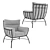 Majestic Majorca Lounge Chair 3D model small image 2