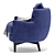 Elegant Gio Armchair: Medea Lifestyle 1905 3D model small image 2