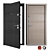 Elegant Entrance Metal Door - VANESSA K-2 3D model small image 1