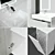 Aquaton Sakura 80 - Stylish Bathroom Furniture Set 3D model small image 2