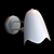 Freya Manon Modern Silver Wall Sconce 3D model small image 1