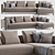 Albertasalotti Dylan Sofa: Contemporary Design with Italian Craftsmanship 3D model small image 1