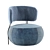 Modern Comfort: Baby Geo Armchair 3D model small image 1