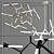 Elegant Cascading Crystal Chandelier 3D model small image 1