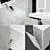 Aquaton Sakura 100 - Elegant Bathroom Furniture Set 3D model small image 2