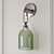 Valentina Retro Wall Sconce: Vibrant Red & Green Design 3D model small image 3
