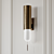 Elegant Aged Bronze Wall Sconce 3D model small image 1