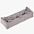 Flexform Armand Sofa: Elegant and Contemporary Design. 3D model small image 2