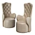 DOLFI Half-Chair: Art Deco Classic 3D model small image 1