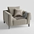 Albertasalotti Dylan Armchair: Designer Elegance for Your Space 3D model small image 1