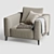 Albertasalotti Dylan Armchair: Designer Elegance for Your Space 3D model small image 2