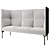 Flexible Modular Sofa for Open Space - Toronto 3D model small image 1