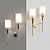 Modern Brass Wall Sconce: TATE 3D model small image 1
