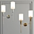 Modern Brass Wall Sconce: TATE 3D model small image 2