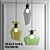 Elegant LED Glass Pendant: Malvasia 3D model small image 1