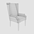 Elegant Eichholtz Chair: Russian Luxury 3D model small image 2