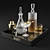 Gilded Coasters, Decanters & More 3D model small image 1