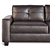 Elegant Jasmine Leather Loveseat 3D model small image 2