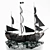 Sculpted Beauty Diorama: Black Pearl 3D model small image 2