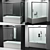 Radaway Shower Cabins Set 3D model small image 1