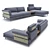 Luxurious Victor Sofa: Elegant and Comfortable 3D model small image 2