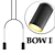Sleek Modern Bow-I Sculpture 3D model small image 1