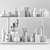 Beauty Essentials Kit: Perfume, Makeup, Cream 3D model small image 2