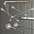 Sleek Elegance: Sorenthia Quad Chandelier 3D model small image 1