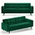 California Sleeper Sofa 3D model small image 1