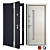 Stylish Rio Metal Entrance Door: Zimen 3D model small image 1