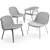 Modern Lounge Chairs Collection by Muuto 3D model small image 3