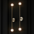Elegant Brass T2 Sconce 3D model small image 3