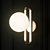 Nordic Amara Wall Lamp - Modern Elegance 3D model small image 2