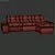 Modern Corner Sofa Truet 3D model small image 3