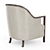 Luxurious Javad Armchair: Bronze Patina Elegance 3D model small image 2