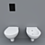 Grohe Bau Ceramic Toilet & Bidet 3D model small image 2