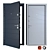 Modern Steel Entrance Door (Zimen) 3D model small image 1
