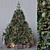 Elegant Dark Christmas Tree 3D model small image 1