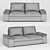 Comfort Bultex Divalit: Stylish Convertible Sofa 3D model small image 2