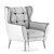Retro-Chic Henry Armchair 3D model small image 3