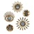 Golden Sunburst Mirror Set 3D model small image 1