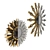 Golden Sunburst Mirror Set 3D model small image 3