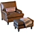 Elegant Minerva Armchair by Mantellassi 3D model small image 1