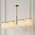 Maxim Vesper Brass & Black Pendant 3D model small image 1